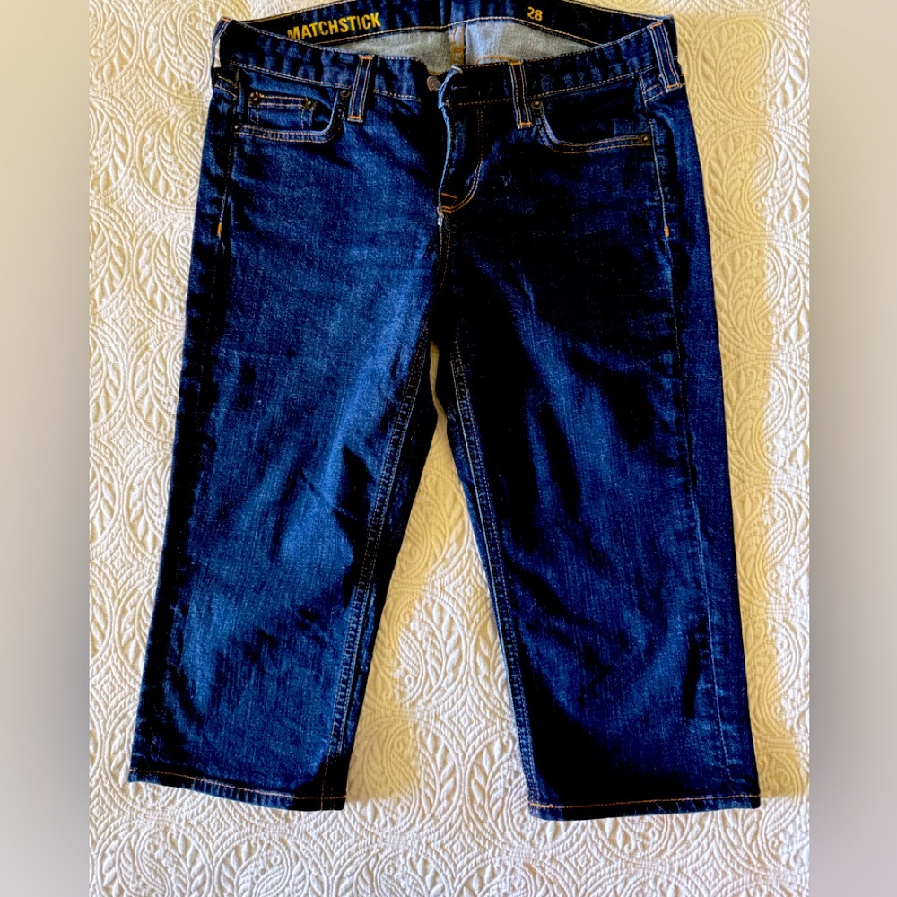 J. CREW Cropped CAPRI Jeans (hit just below knee).